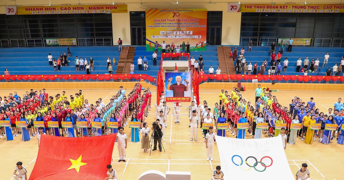 Khai mạc Giải thể thao truyền thống Đảng bộ Khối Các cơ quan tỉnh Nghệ An