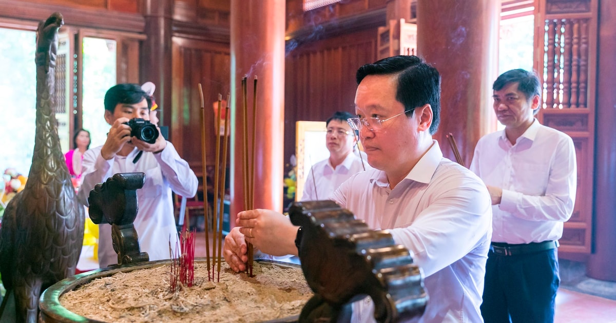 Trang trọng Lễ giỗ Chủ tịch Hồ Chí Minh lần thứ 55 tại Khu Di tích Quốc gia đặc biệt Kim Liên