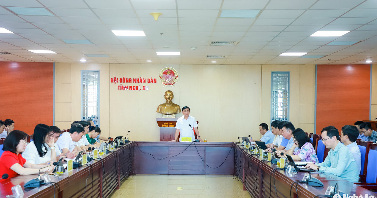 Thường trực HĐND tỉnh Nghệ An họp phiên thường kỳ tháng 8/2024