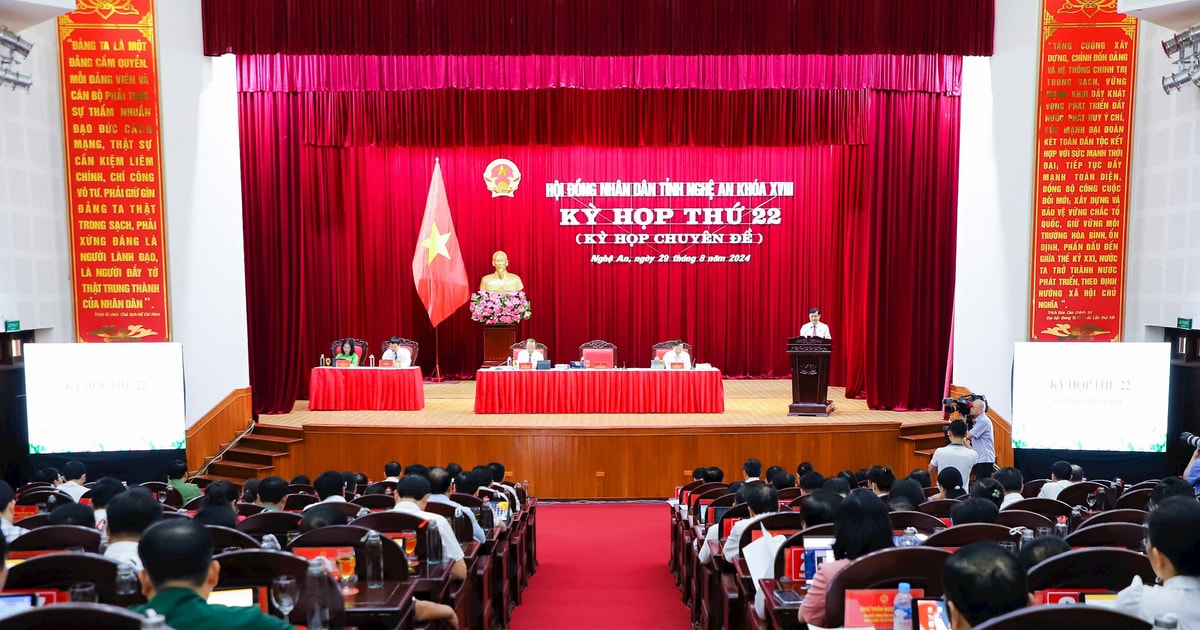 Kỳ họp 22 của HĐND tỉnh Nghệ An thông qua 15 nghị quyết