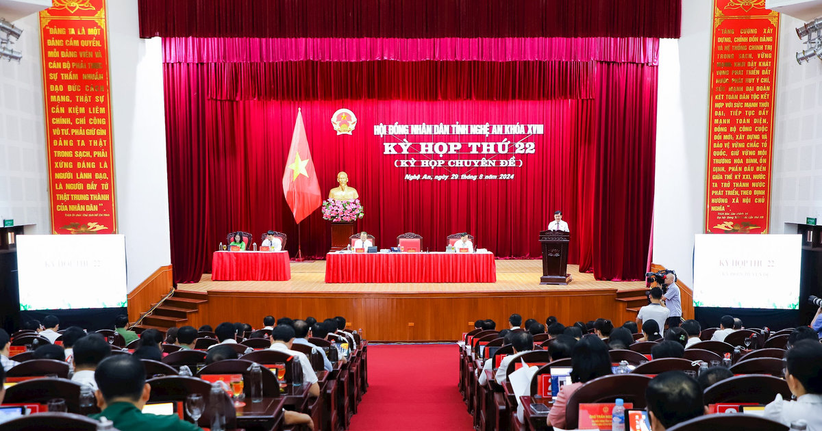 Kỳ họp 22 của HĐND tỉnh Nghệ An thông qua 15 nghị quyết