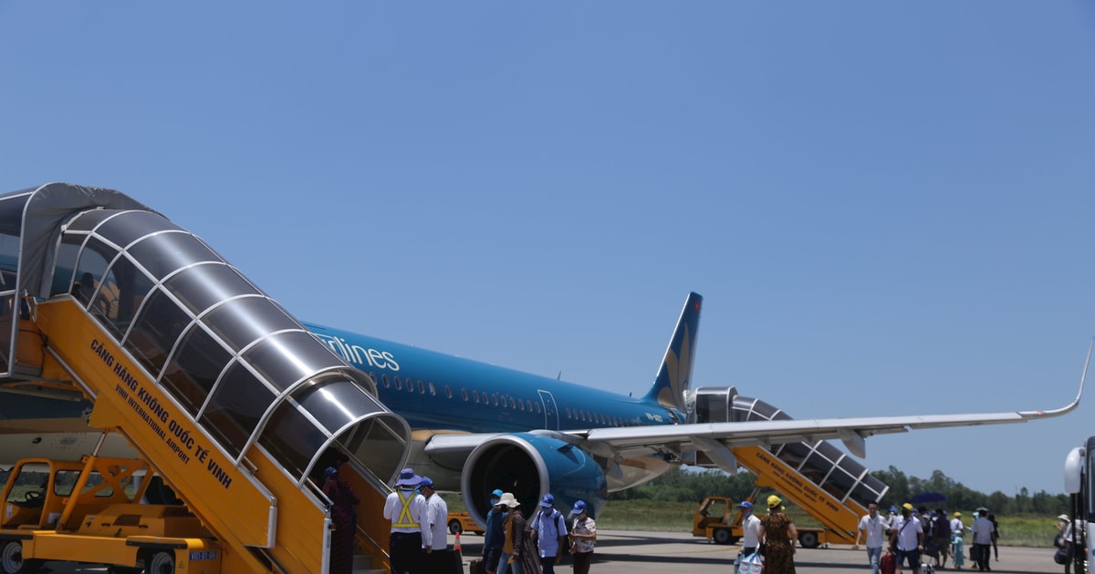 Dời lịch bay tuyến Vinh - Hà Nội do ảnh hưởng của bão số 3