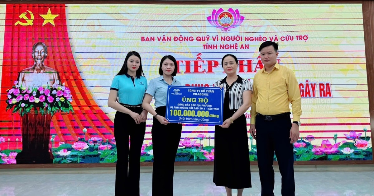 Nghệ An ủng hộ hơn 2,5 tỷ đồng cho đồng bào bị bão lụt