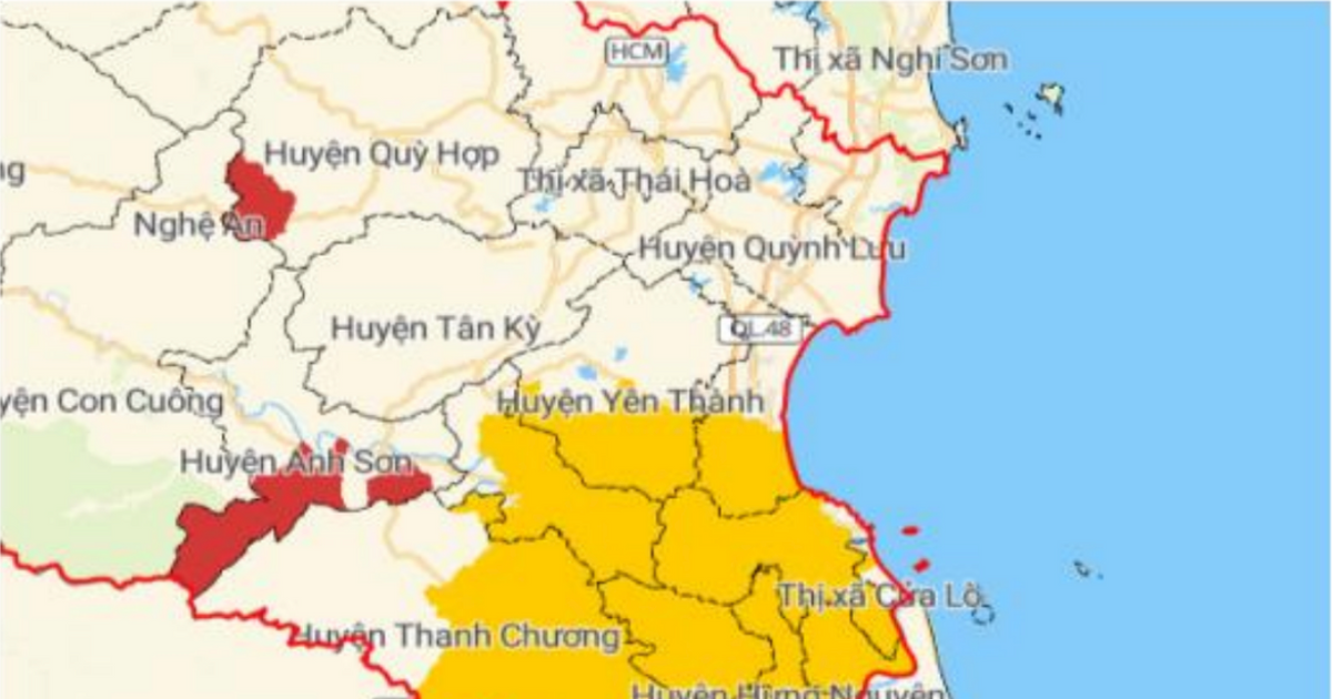 Cảnh báo ngập lụt ở Nghệ An