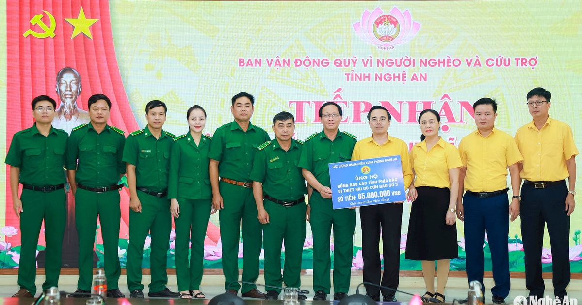 Mặt trận Tổ quốc tỉnh Nghệ An tiếp nhận hơn 40,5 tỷ đồng ủng hộ đồng bào miền Bắc bị thiệt hại do bão số 3