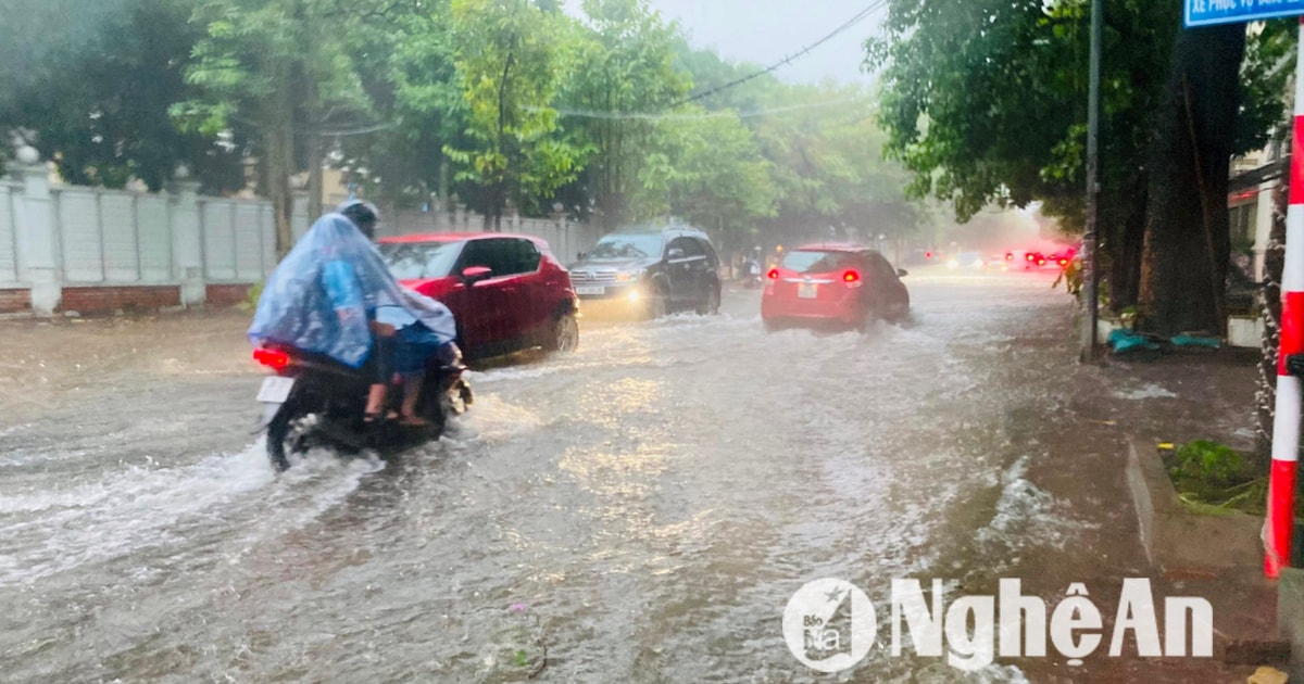 Cảnh báo ngập lụt tại các địa phương trên địa bàn Nghệ An