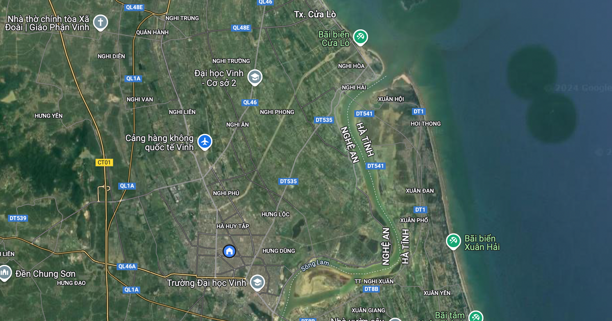 Thành phố Vinh (Nghệ An) định hướng phối hợp với huyện Nghi Xuân (Hà Tĩnh) lập Quy hoạch phân khu 2 bên bờ sông Lam