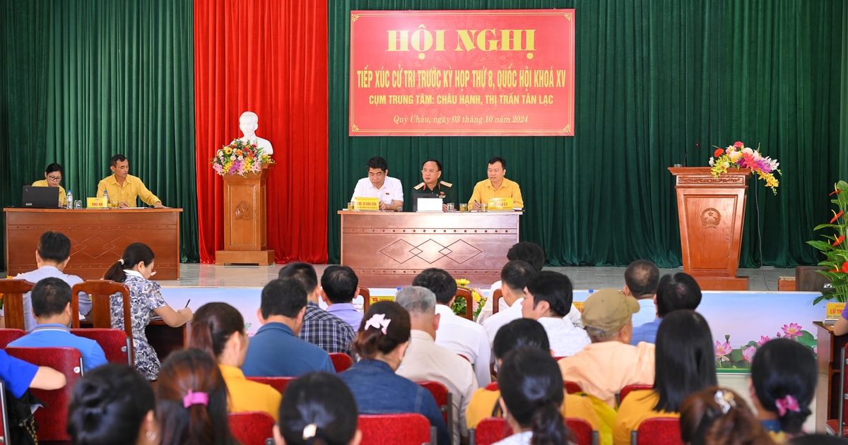 Đại biểu Quốc hội tiếp xúc cử tri huyện Quỳ Châu