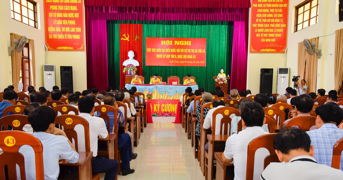 Đại biểu Quốc hội tiếp xúc cử tri thị xã Cửa Lò
