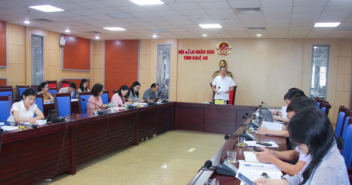 Thẩm tra các dự thảo trình kỳ họp chuyên đề của HĐND tỉnh Nghệ An
