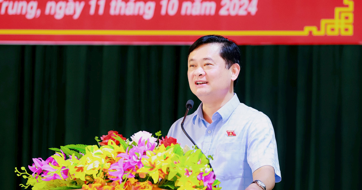 Bí thư Tỉnh ủy Nghệ An Thái Thanh Quý tiếp xúc cử tri tại huyện Hưng Nguyên