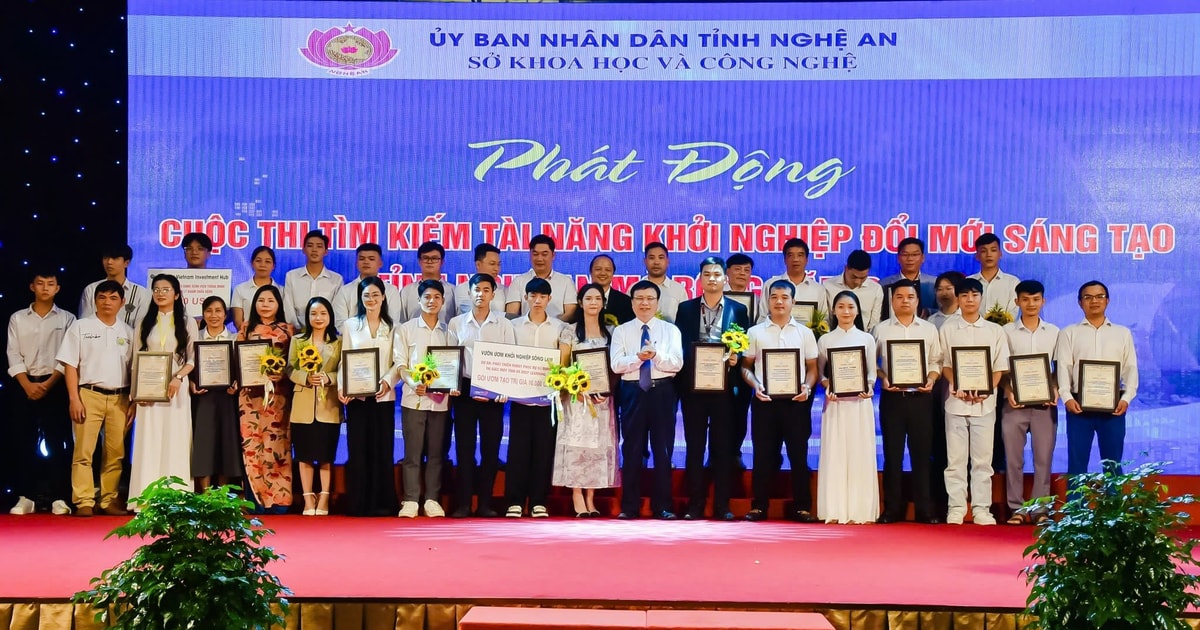 Trao giải Cuộc thi Tìm kiếm khởi nghiệp đổi mới sáng tạo Nghệ An mở rộng năm 2024