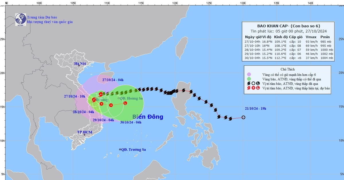 Nghệ An ban hành công điện ứng phó với bão Trami