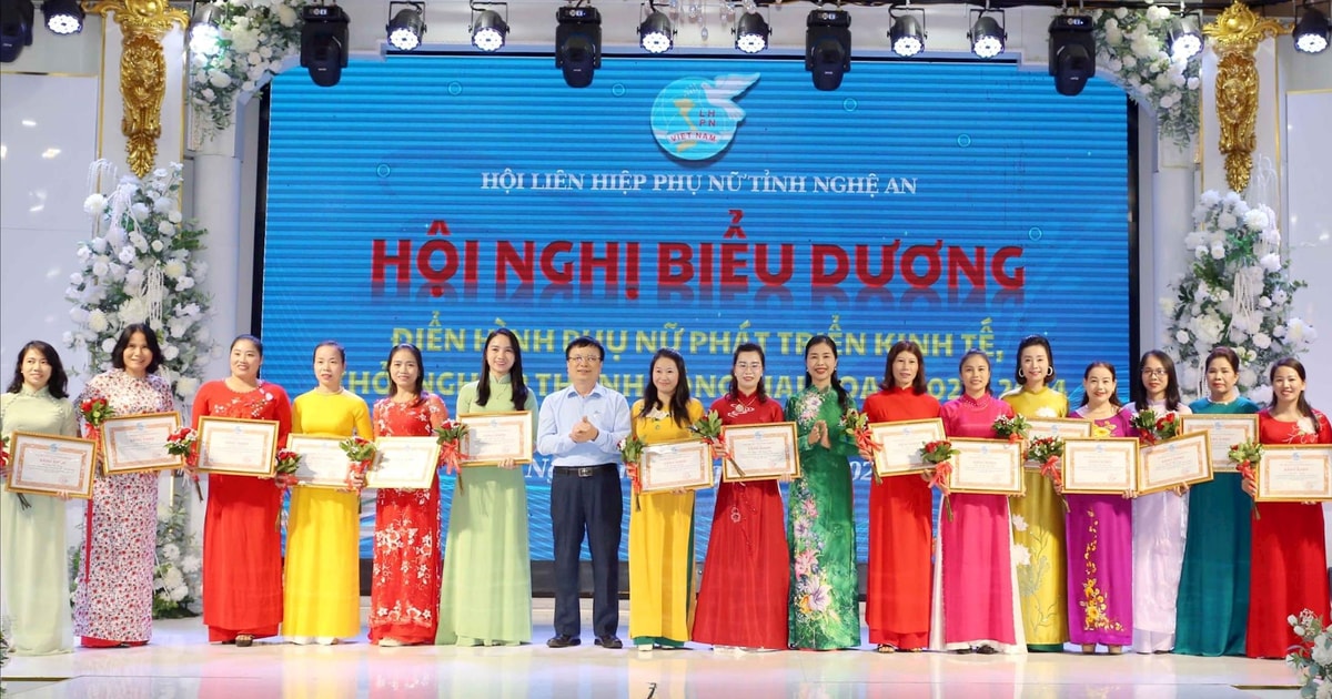 Nghệ An tuyên dương điển hình phụ nữ phát triển kinh tế, khởi nghiệp thành công giai đoạn 2021 - 2024
