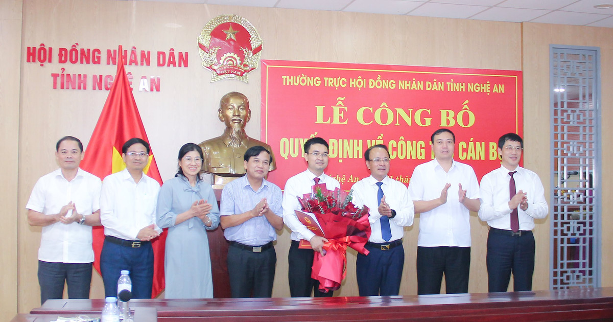Đồng chí Đặng Đình Quang giữ chức vụ Phó Chánh Văn phòng Đoàn đại biểu Quốc hội và HĐND tỉnh Nghệ An