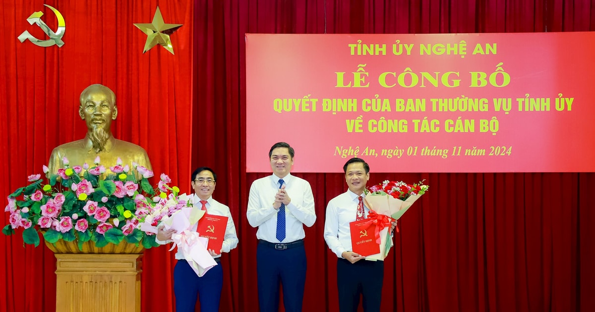 Ban Thường vụ Tỉnh ủy Nghệ An luân chuyển, chỉ định Phó Bí thư Huyện ủy các huyện Yên Thành, Quế Phong