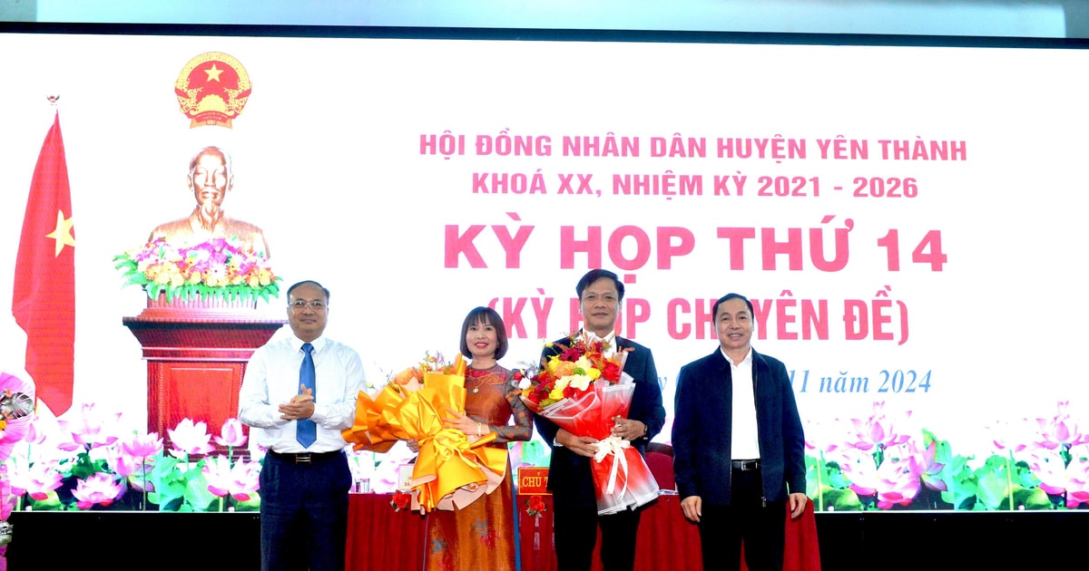 Ông Vũ Tuấn Dũng được bầu giữ chức Chủ tịch UBND huyện Yên Thành, nhiệm kỳ 2021 - 2026