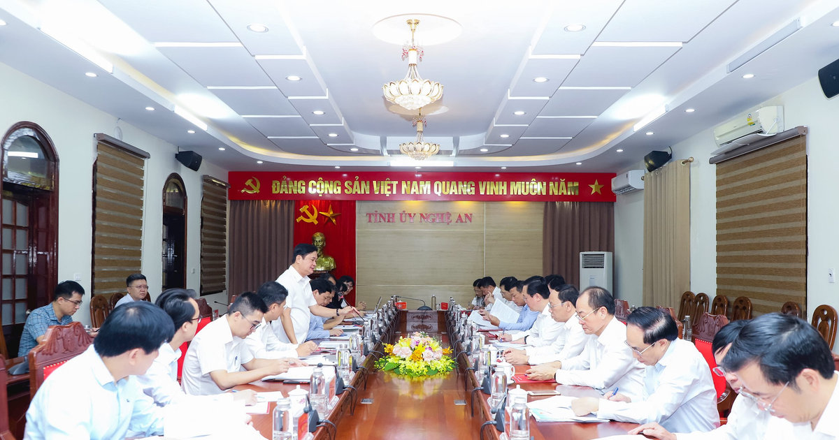 Ban Kinh tế Trung ương làm việc với Ban Thường vụ Tỉnh uỷ Nghệ An về hợp tác đầu tư nước ngoài