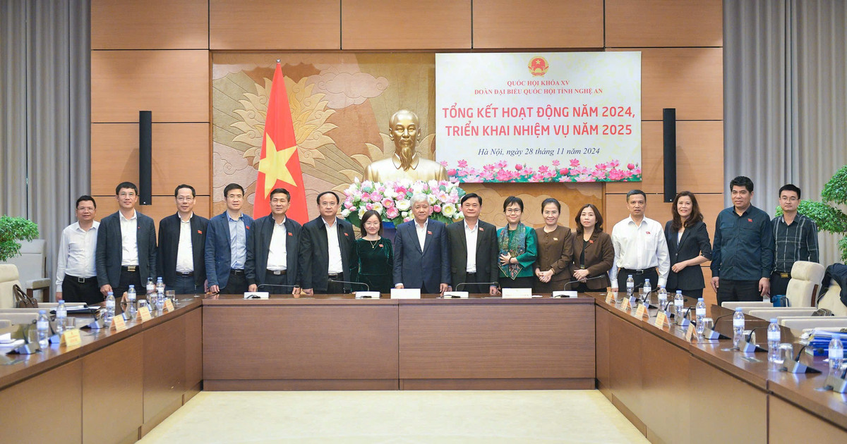 Đoàn đại biểu Quốc hội Nghệ An tổng kết công tác năm 2024, triển khai nhiệm vụ năm 2025