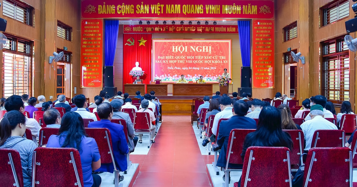 Đại biểu Quốc hội tiếp xúc cử tri huyện Diễn Châu