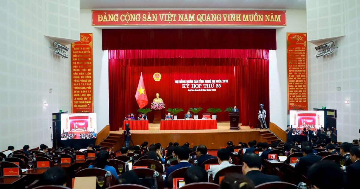 Khai mạc trọng thể Kỳ họp thứ 25, HĐND tỉnh Nghệ An khóa XVIII