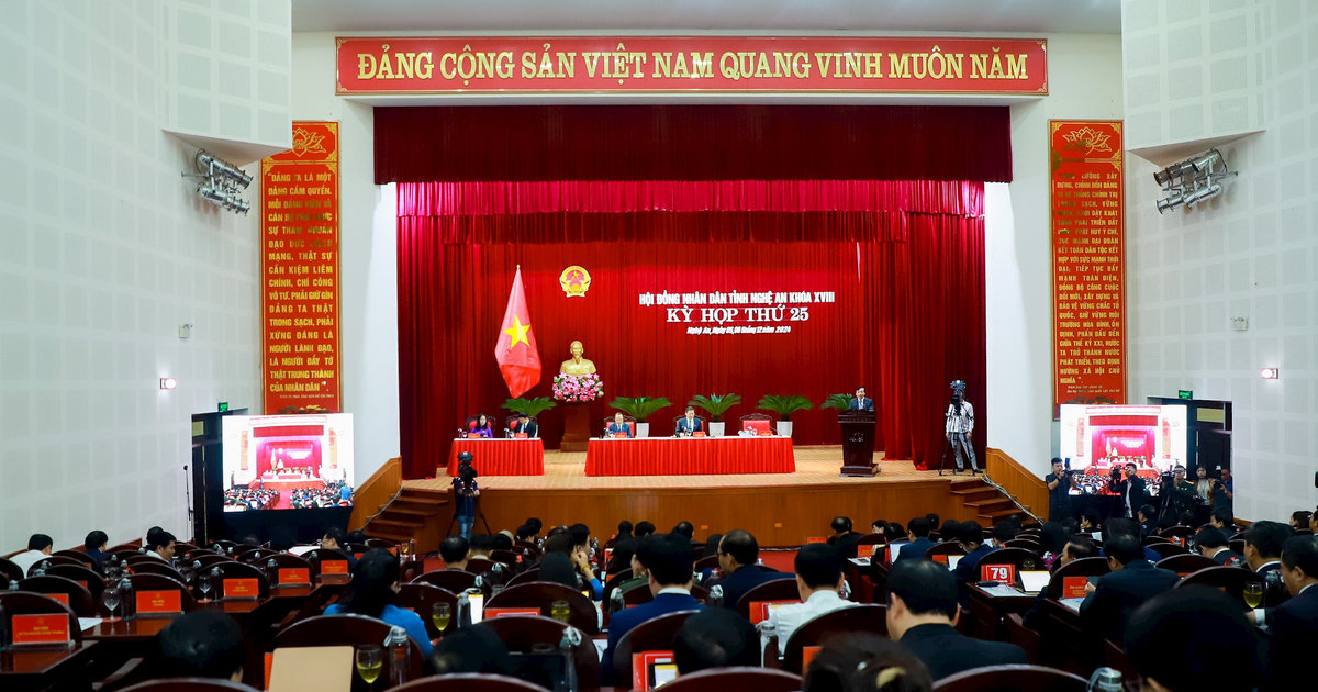 Khai mạc trọng thể Kỳ họp thứ 25, HĐND tỉnh Nghệ An khóa XVIII