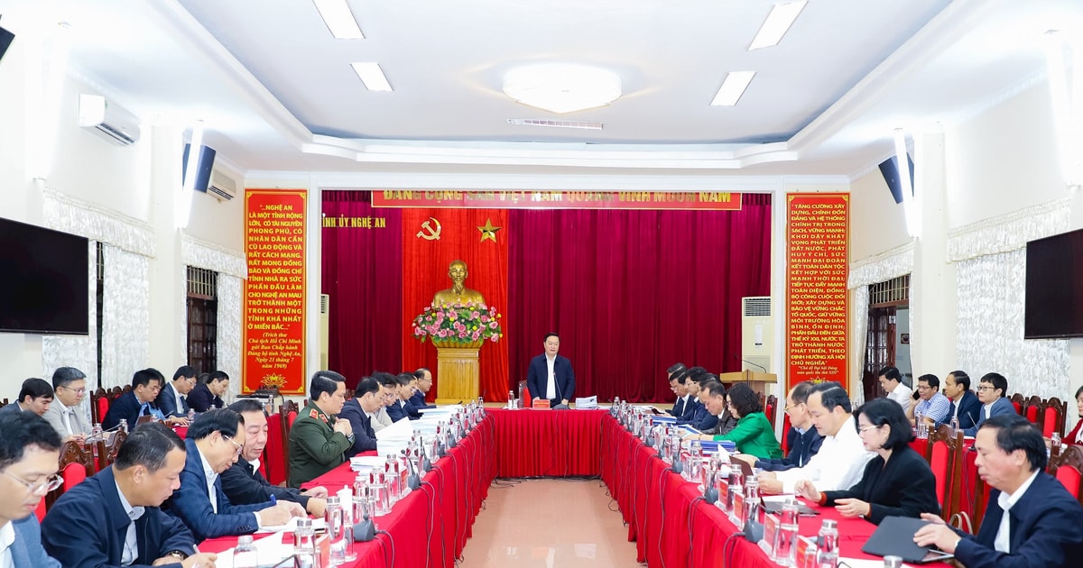 Nghệ An thành lập Ban Chỉ đạo sắp xếp tổ chức bộ máy của hệ thống chính trị tinh gọn, hoạt động hiệu lực, hiệu quả