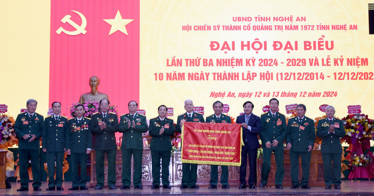 Đại hội đại biểu Hội Chiến sĩ thành cổ Quảng Trị năm 1972 tỉnh Nghệ An, nhiệm kỳ 2024 – 2029