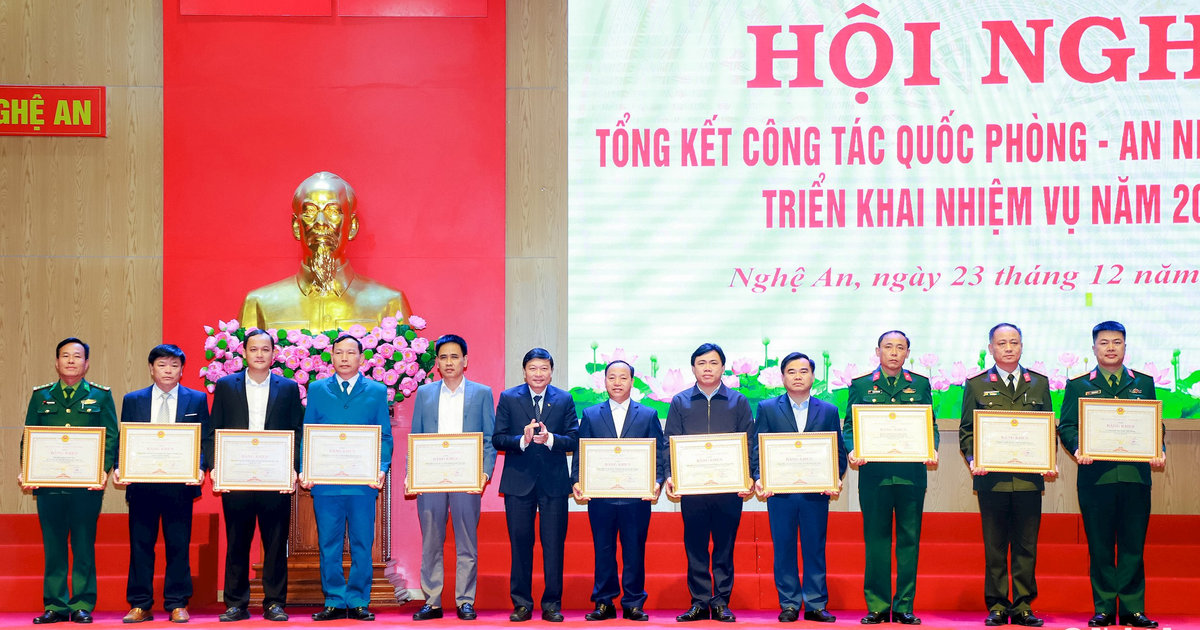 UBND tỉnh Nghệ An tổng kết công tác quốc phòng, an ninh năm 2024, triển khai nhiệm vụ năm 2025