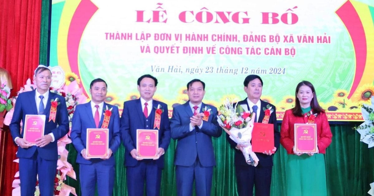 Công bố các quyết định về thành lập đơn vị hành chính ở Quỳnh Lưu