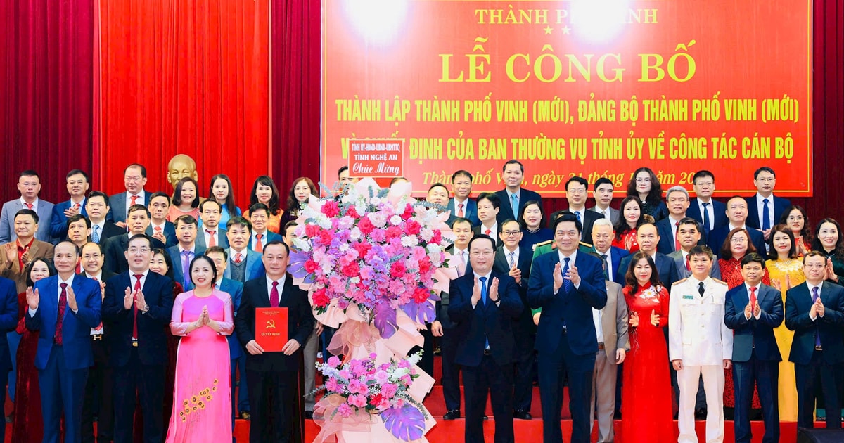 Danh sách Ban Chấp hành, Ban Thường vụ, Thường trực Thành ủy Vinh (mới) nhiệm kỳ 2020-2025
