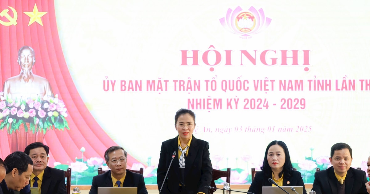 Ủy ban Mặt trận Tổ quốc tỉnh Nghệ An triển khai nhiệm vụ năm 2025