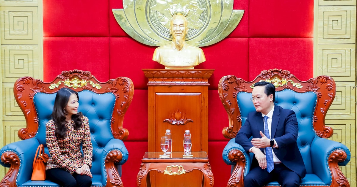 Bí thư Tỉnh ủy Nguyễn Đức Trung tiếp Tổng Giám đốc Tập đoàn WHA
