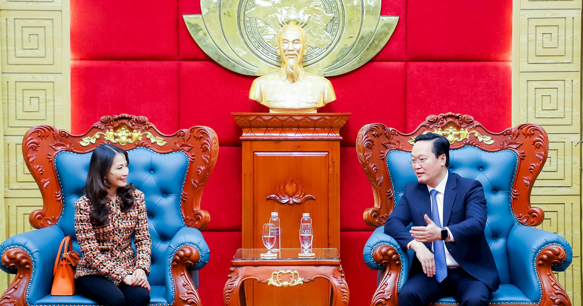Bí thư Tỉnh ủy Nguyễn Đức Trung tiếp Tổng Giám đốc Tập đoàn WHA