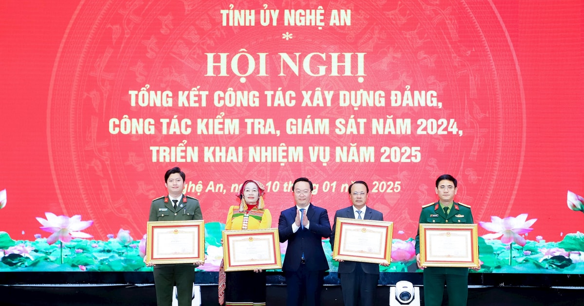 Tỉnh ủy Nghệ An triển khai công tác xây dựng Đảng, kiểm tra, giám sát năm 2025