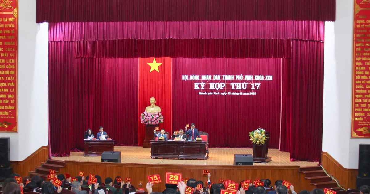 HĐND thành phố Vinh tổ chức kỳ họp thứ 17 để xem xét quyết định một số nội dung quan trọng thuộc thẩm quyền