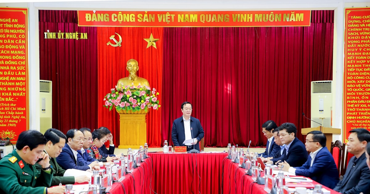 Nghệ An thông qua dự thảo phương án sắp xếp tổ chức bộ máy khối Đảng và chính quyền