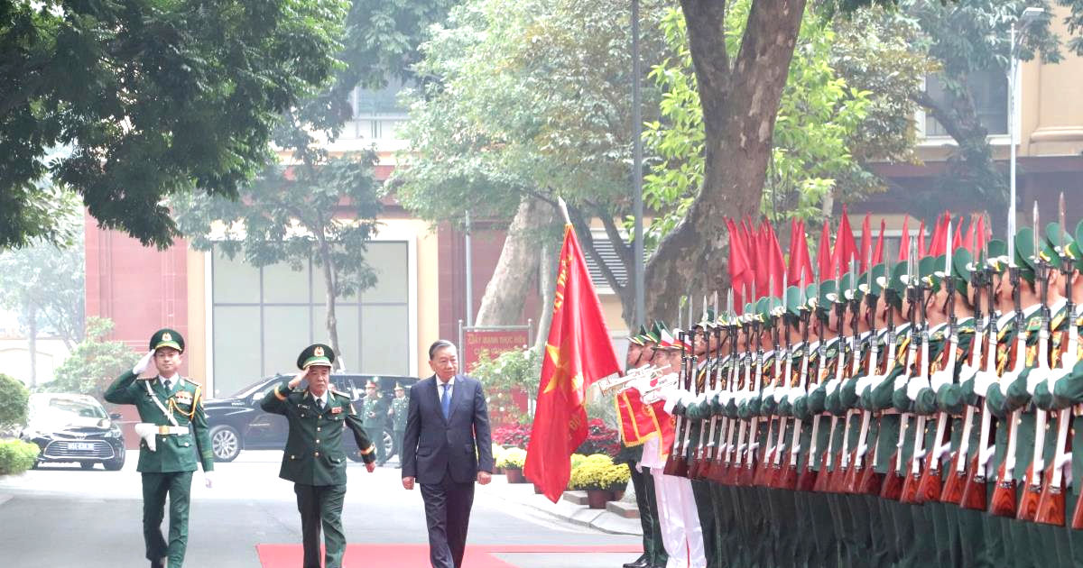 Tổng Bí thư Tô Lâm thăm và làm việc tại Bộ Tư lệnh Bộ đội Biên phòng
