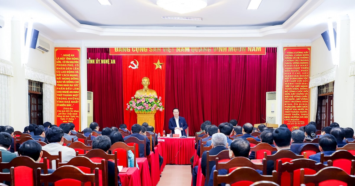 Kết luận của Ban Chấp hành Đảng bộ tỉnh Nghệ An về sắp xếp tổ chức bộ máy trong hệ thống chính trị