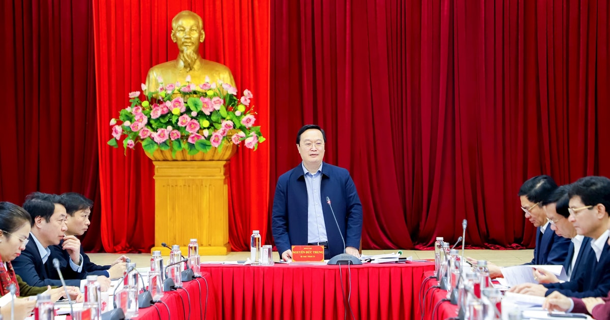 Ban Thường vụ Tỉnh ủy cho ý kiến vào dự thảo lần đầu Báo cáo chính trị trình Đại hội Đảng bộ tỉnh lần thứ XX