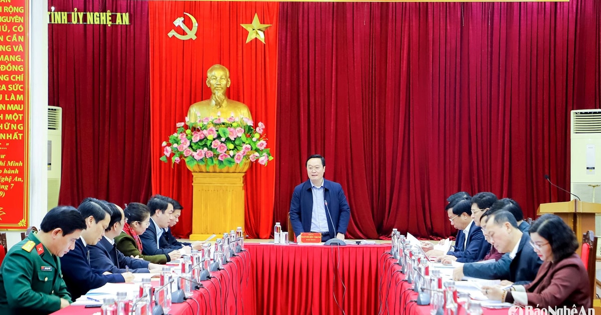 Ban hành quyết định thành lập Đảng bộ các cơ quan Đảng tỉnh Nghệ An