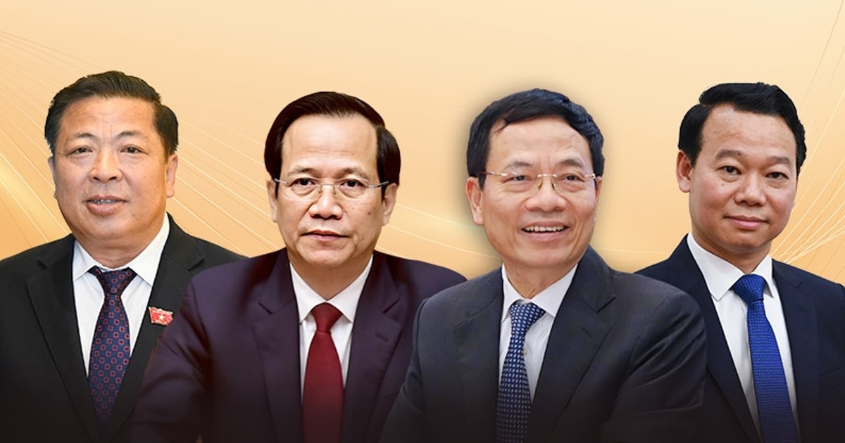 Quốc hội phê chuẩn bổ nhiệm 4 Bộ trưởng các bộ mới thành lập