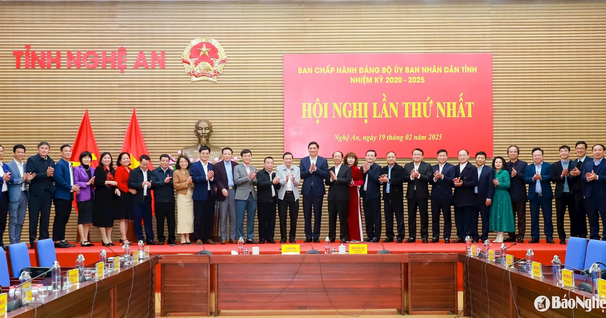 Hội nghị lần thứ nhất, Ban Chấp hành Đảng bộ UBND tỉnh Nghệ An nhiệm kỳ 2020 - 2025