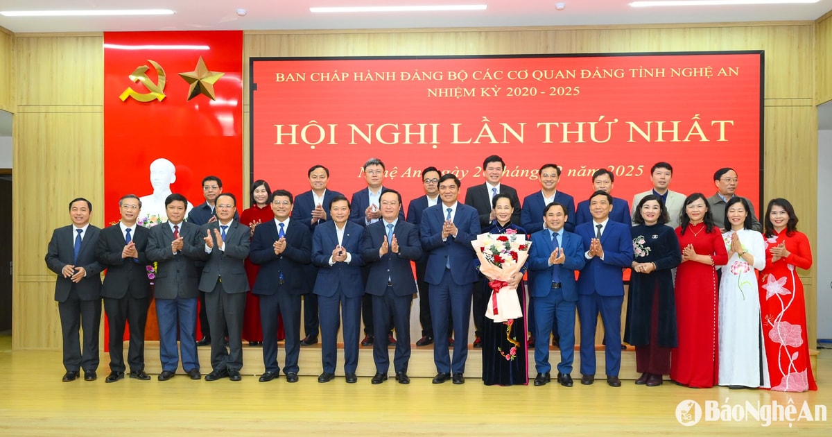 Đảng bộ các cơ quan Đảng tỉnh Nghệ An tổ chức Hội nghị lần thứ nhất