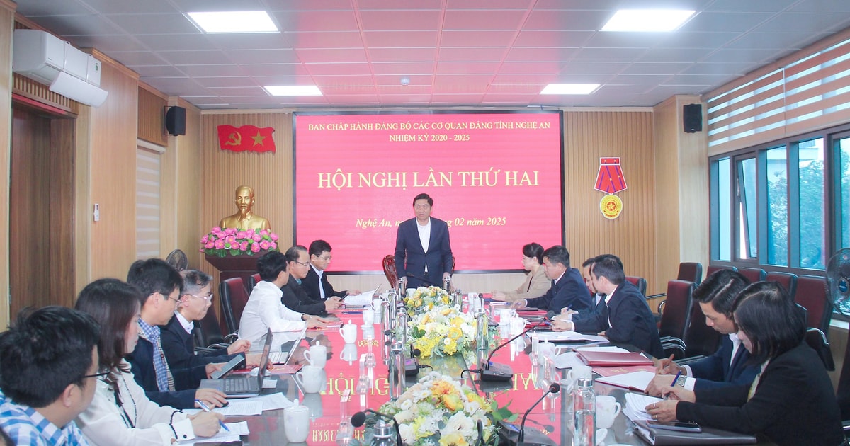 Ban Chấp hành Đảng bộ các cơ quan Đảng tỉnh Nghệ An thống nhất thành lập 20 tổ chức cơ sở Đảng trực thuộc