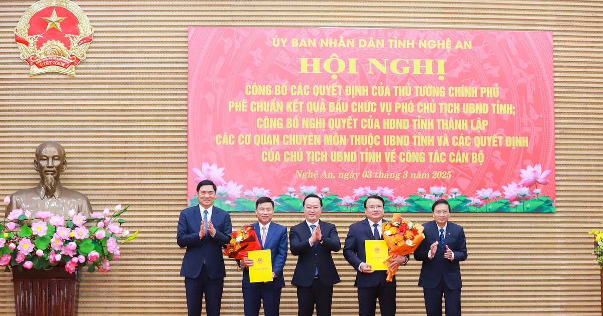 Bộ máy UBND tỉnh Nghệ An sau sắp xếp, tinh gọn