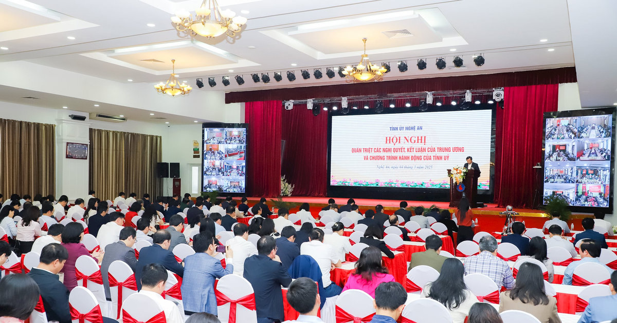 Nghệ An quán triệt các nghị quyết, kết luận của Trung ương về sắp xếp tổ chức bộ máy