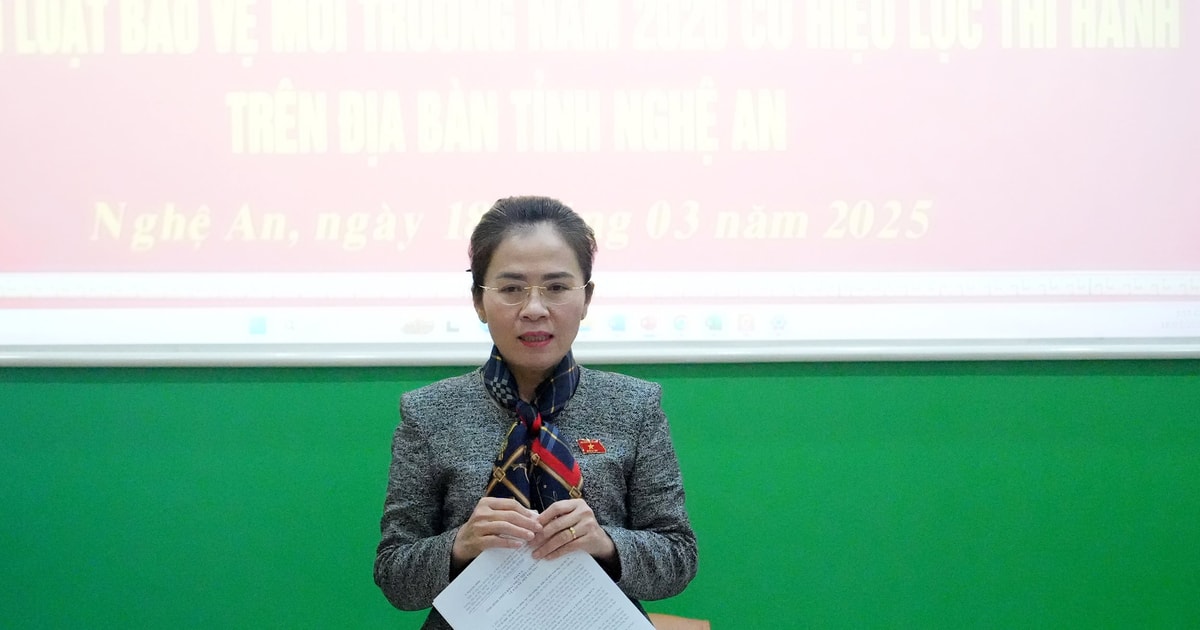 Đoàn đại biểu Quốc hội tỉnh Nghệ An giám sát việc bảo vệ môi trường tại khu công nghiệp Nam Cấm