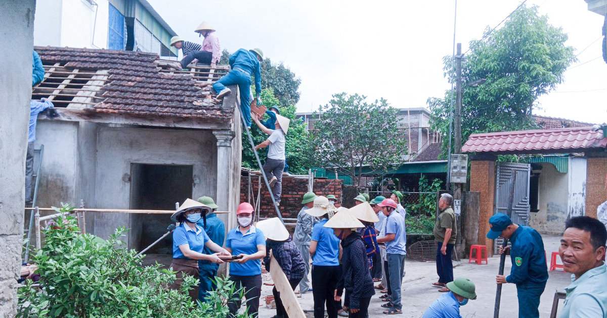 Trong 7 ngày, Nghệ An khởi công 1.624 căn nhà và hoàn thành, bàn giao 523 nhà ở cho người nghèo