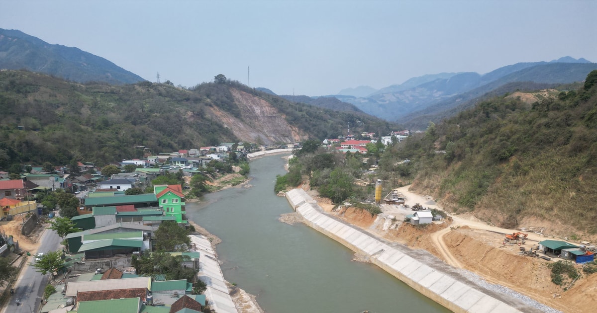 Hoàn thành dự án kè sông Nậm Mộ ở huyện Kỳ Sơn